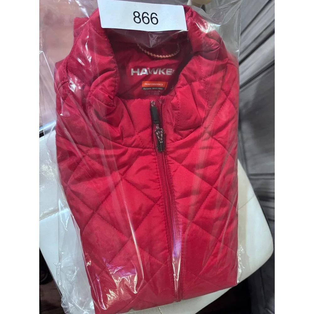 Hawke & Co Quilted Vest Performance Red Large Mens Everyday Gorpcore Layering